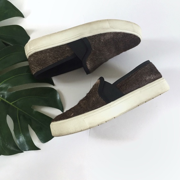 Vince Pony fur slip-ons - Picture 6 of 8